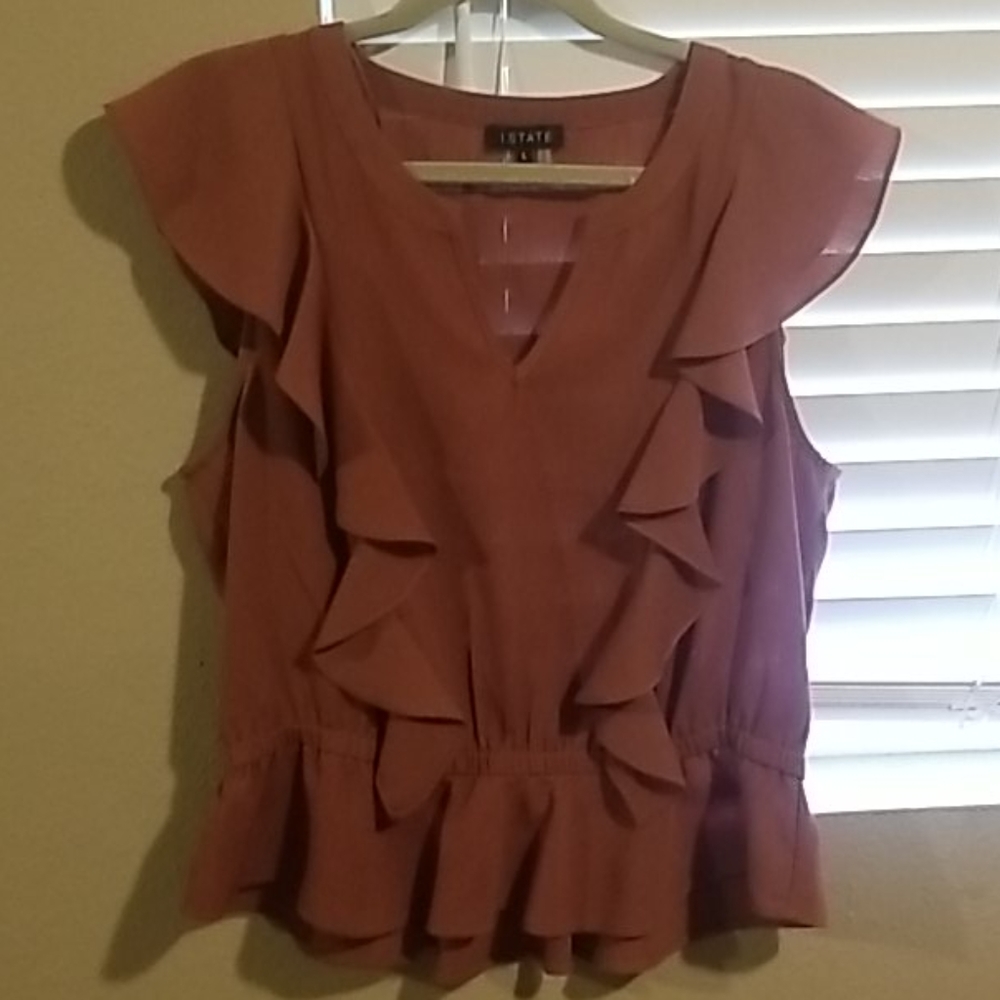 Ruffle sleeve top